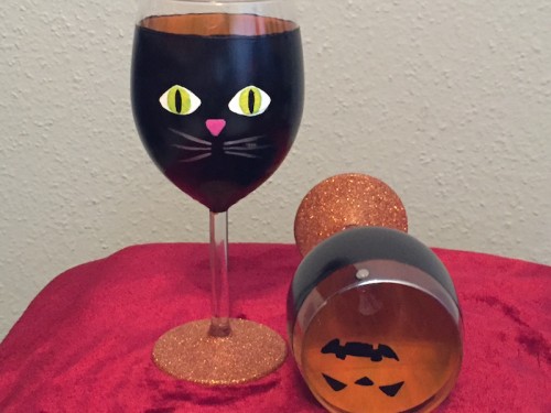Halloween Black Cat and Jack-O-Lantern