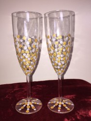 Glitter Toasting Flutes